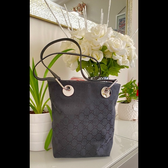 Gucci Black Monogram Mini Tote - Picture 1 of 15